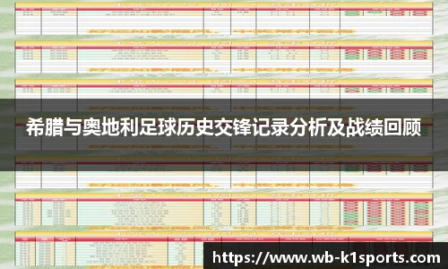 希腊与奥地利足球历史交锋记录分析及战绩回顾